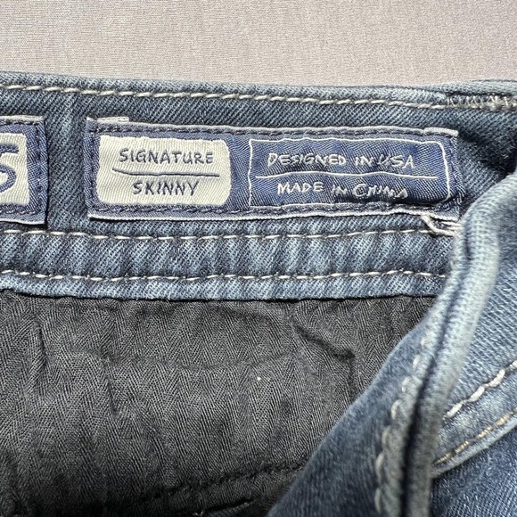 Miss Me Jeans Womens 25 Blue Signature Skinny Embroidered Stretch Denim Mid Rise - Picture 8 of 16